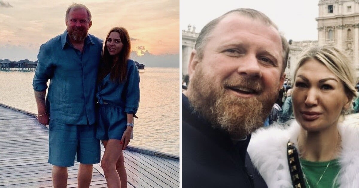 Ивлев со второй женой/с первой женой