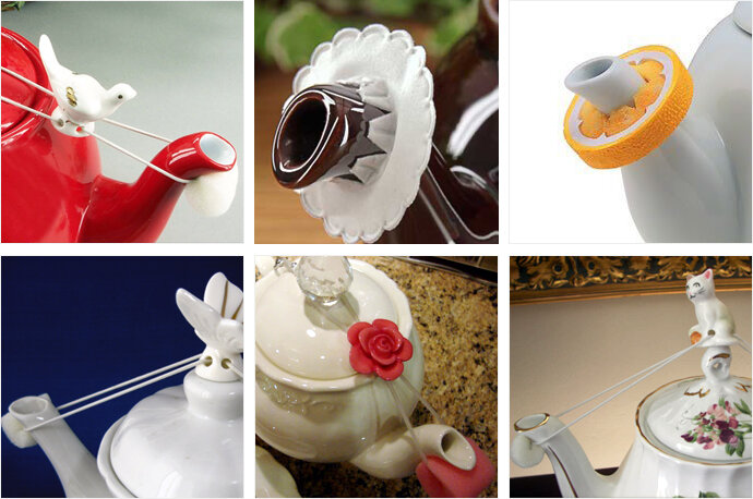 Варианты «промокашек» для носиков чайника