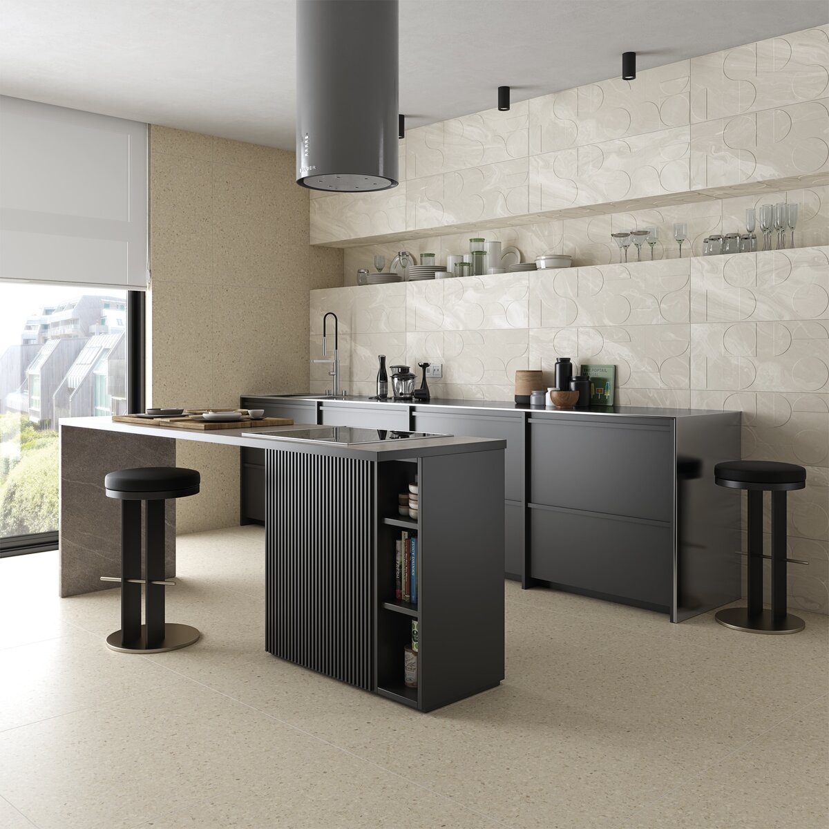 Керамогранит Niza в стиле "венецианский терраццо"