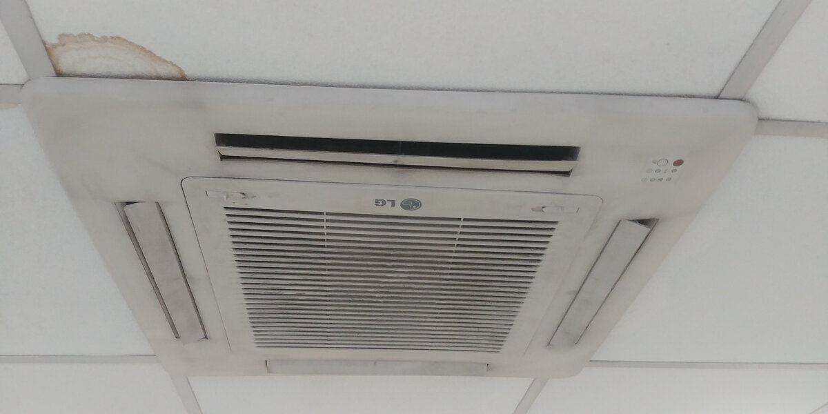 Дренаж тёк, кондиционер же - настоящий источник аллергенов и бактерий.