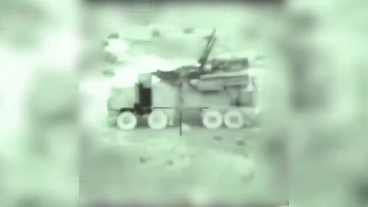 ЗРПК Панцирь-С1 вооруженных сил Сирии в прицеле израильского БПЛА-камикадзе