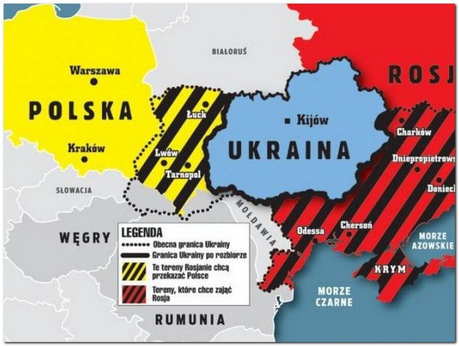 Польские карты, уже все поделено. фот из сети