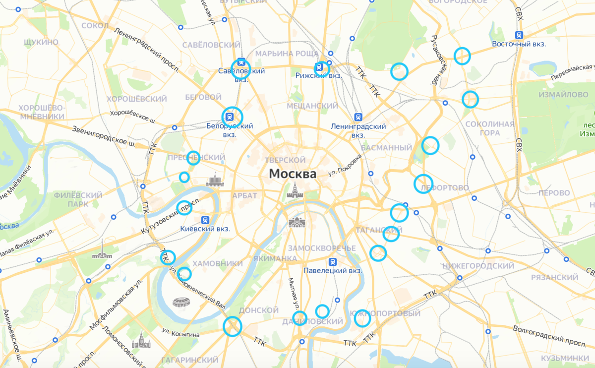 Схемы рокад москвы