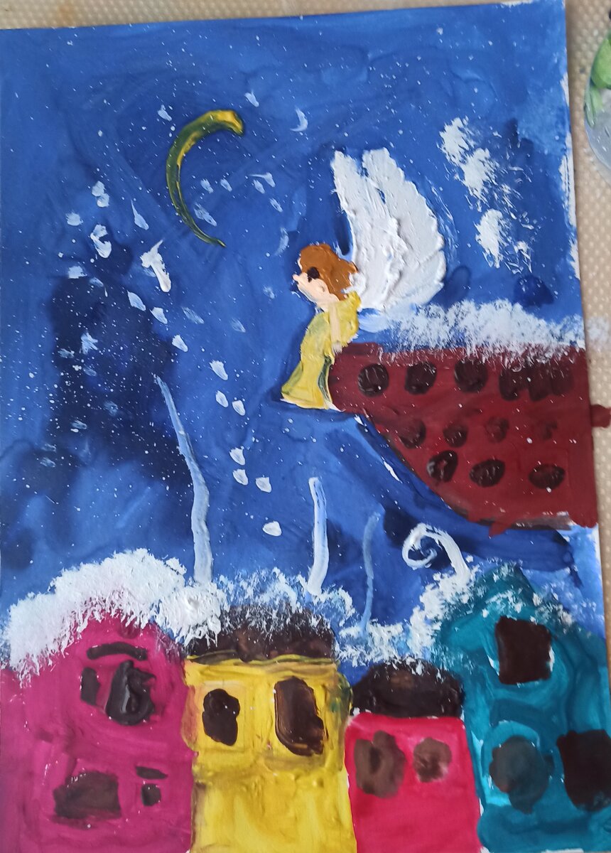 Рисунок мальчика 4 х лет. 