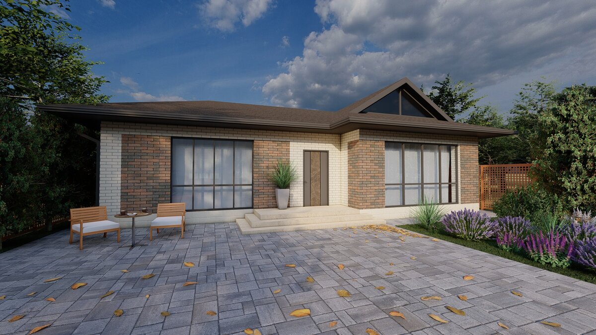 Главный фасад дома 