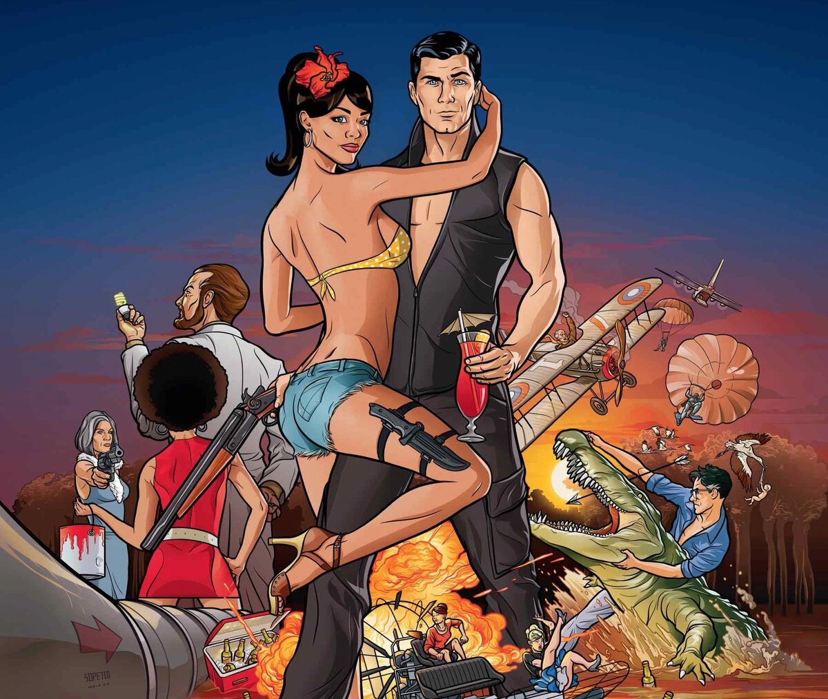 постер анимационного сериала "Арчер" (Archer, 2009 –…) / источник imdb.com  