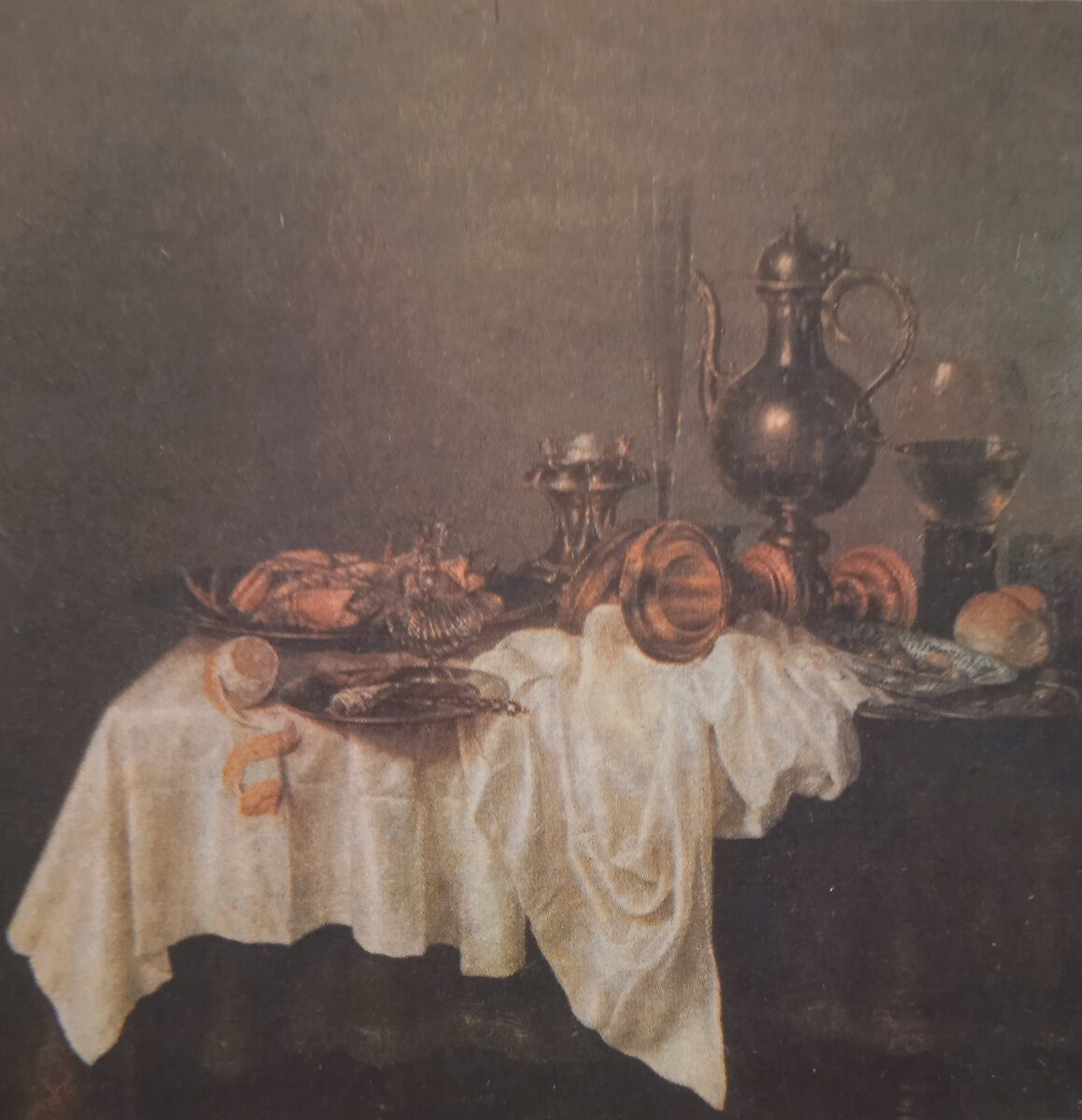 В. Хеда с омаром. 1648 год. Дерево, масло. Государственный Эрмитаж. Санкт-Петербурге