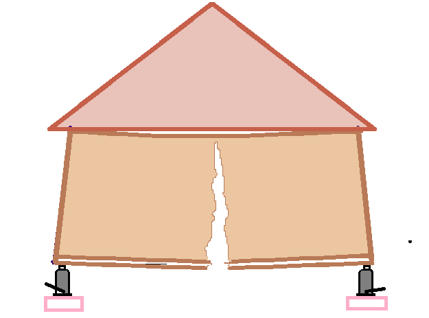 Разрыв дома при подъеме