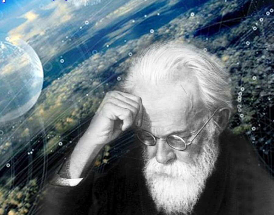 Отрывок из статьи "Коллективное сознание" // На коллаже: Владимир Вернадский