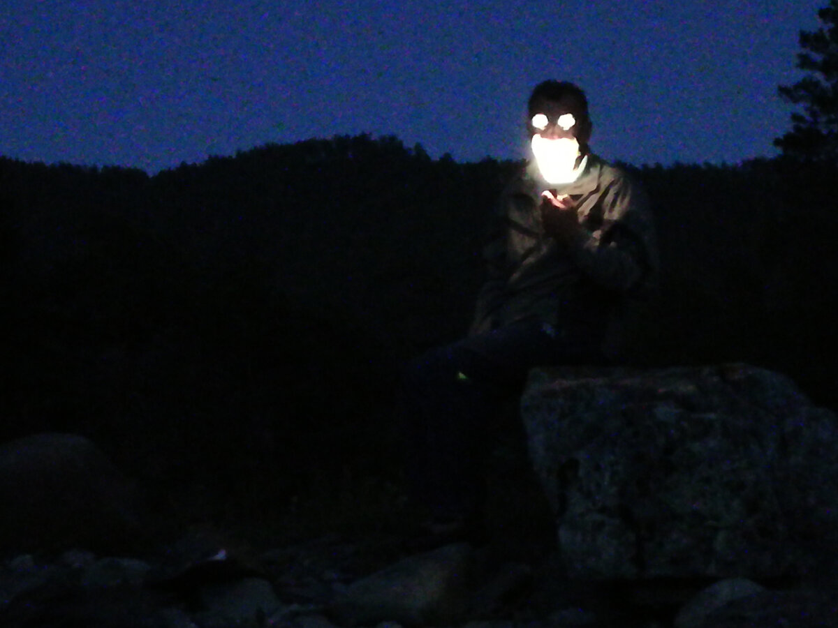 Вот такое забавное фото получилось однажды вечером. Фото автора.