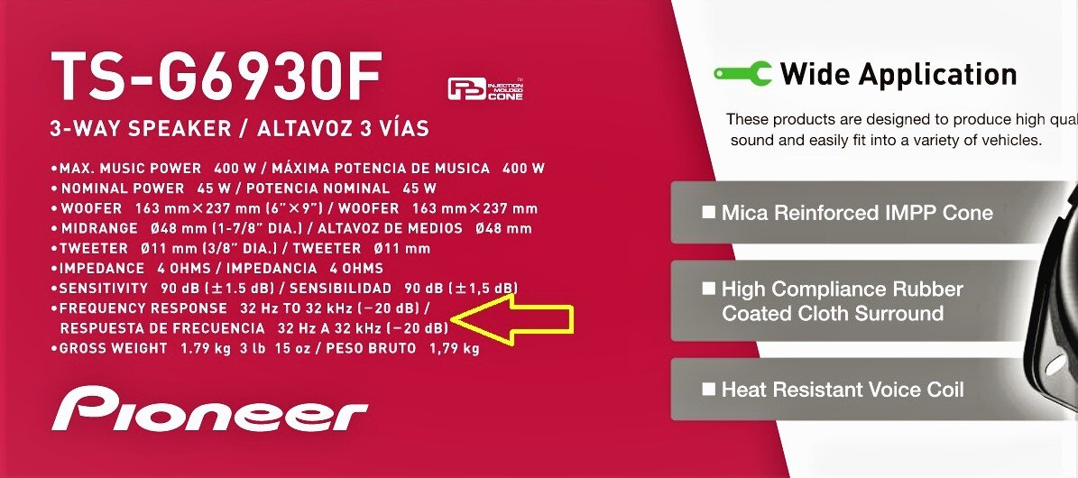 Коаксиальная акустическая система Pioneer TS-G6930F