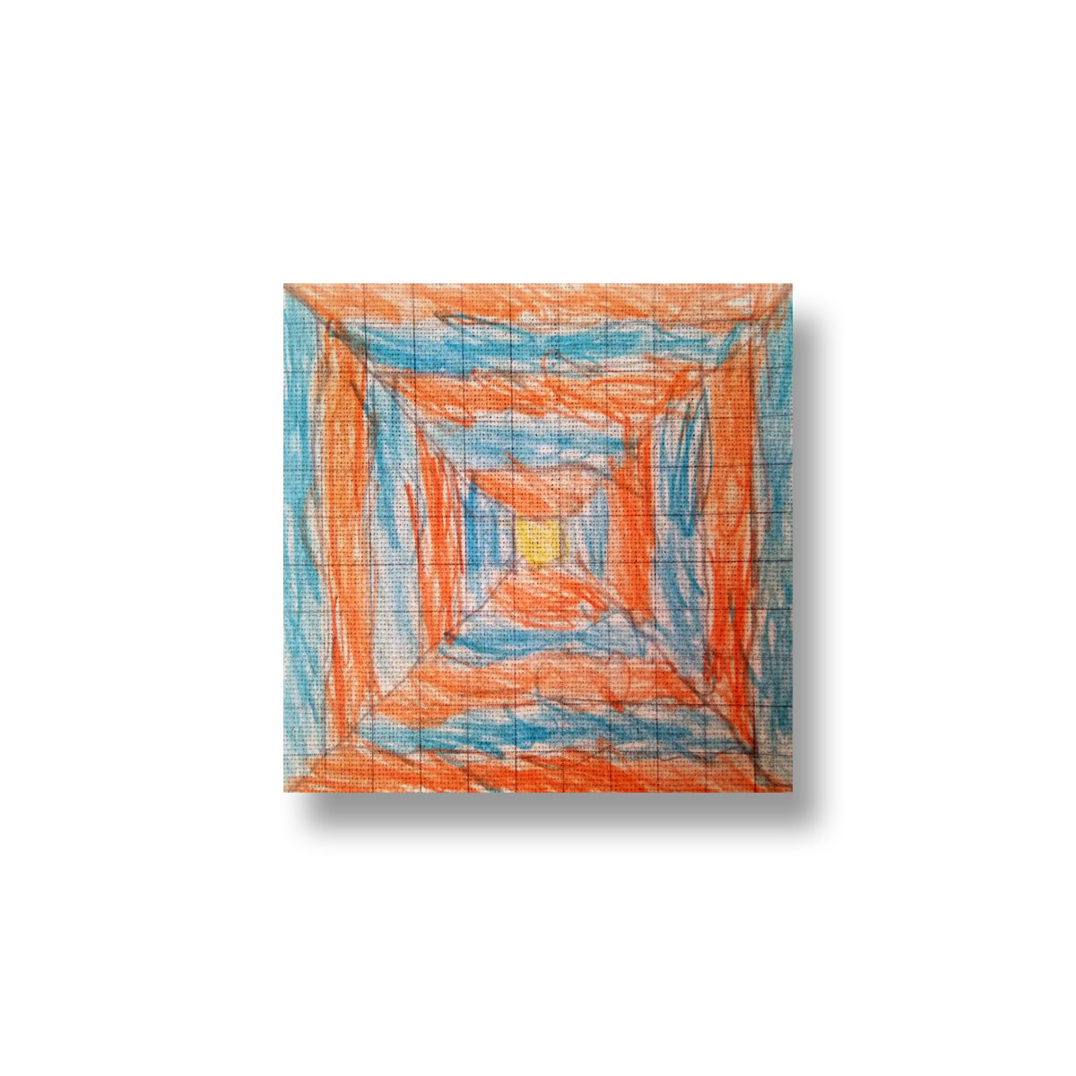 Сын рисует.