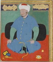 Бехзад. Портрет Шейбани Хана. Около 1507 года. Музей Метрополитен, США