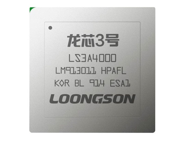 Китайский 4-ядерный микропроцессор Loongson 3A4000 @ 2 ГГц, 28 нм. Изображение взято в сети интернет в свободном доступе.