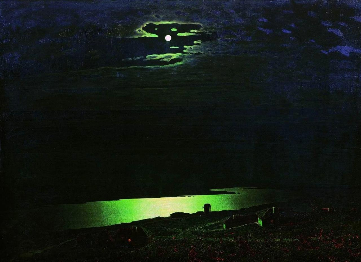 Архип Куинджи – «Лунная ночь на Днепре», 1880