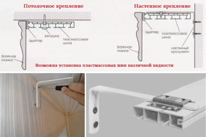 Кронштейн для карниза к стене 30см