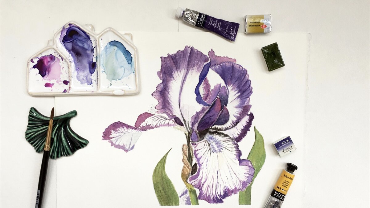 Фото автора. Бумага Arches 300 гр/m2 100% хлопок Grain Fin.