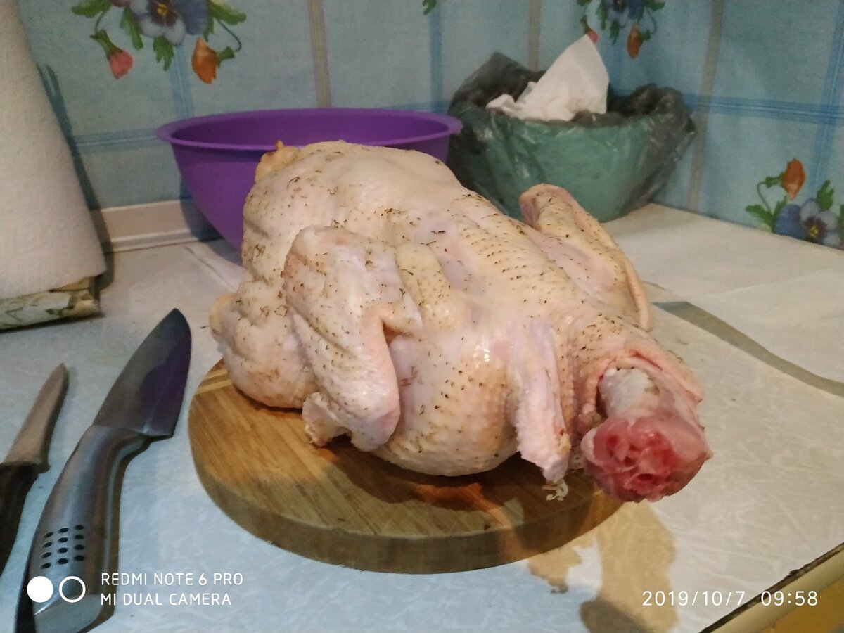 большая курица для разделки