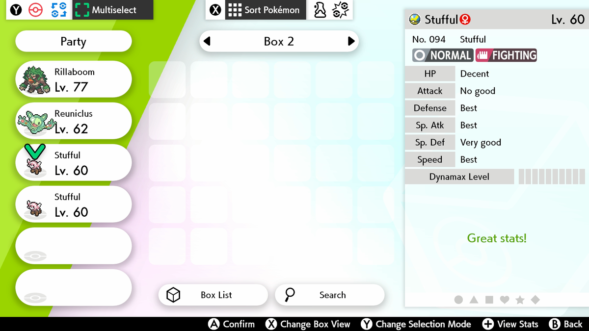 Просмотреть характеристики можно при нажатии на "+" в Box'e