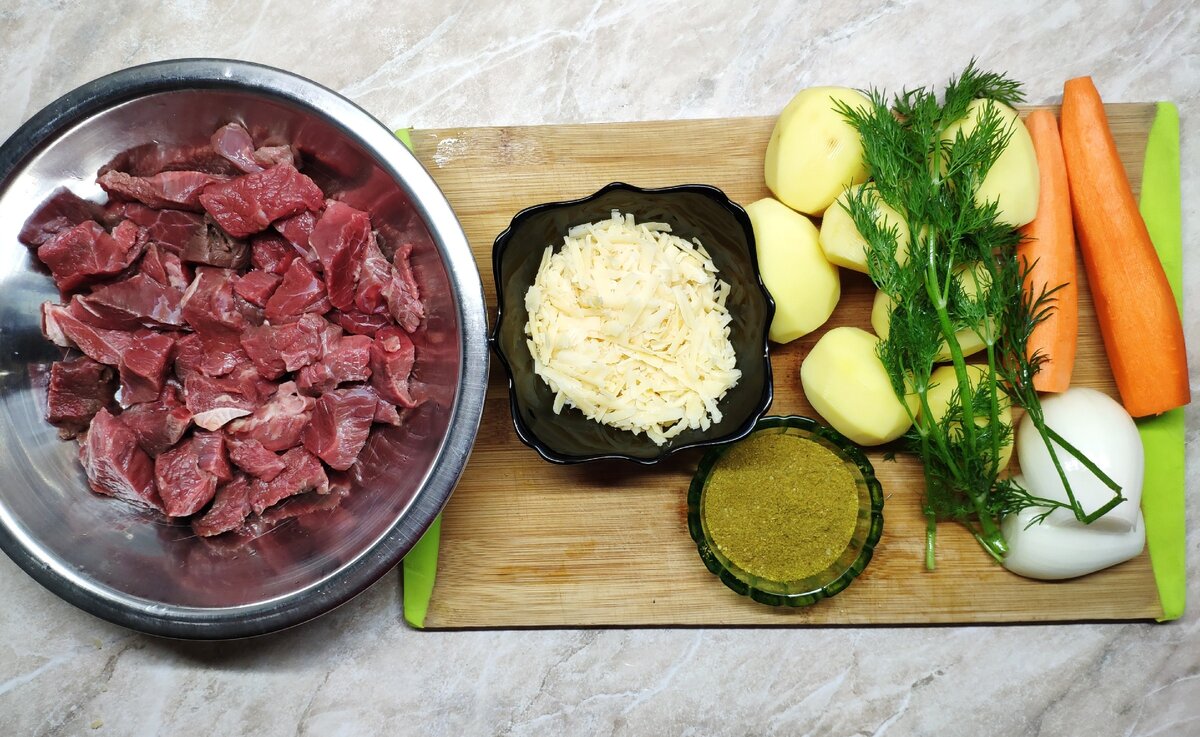 Горшочки в духовке. Ингредиенты.