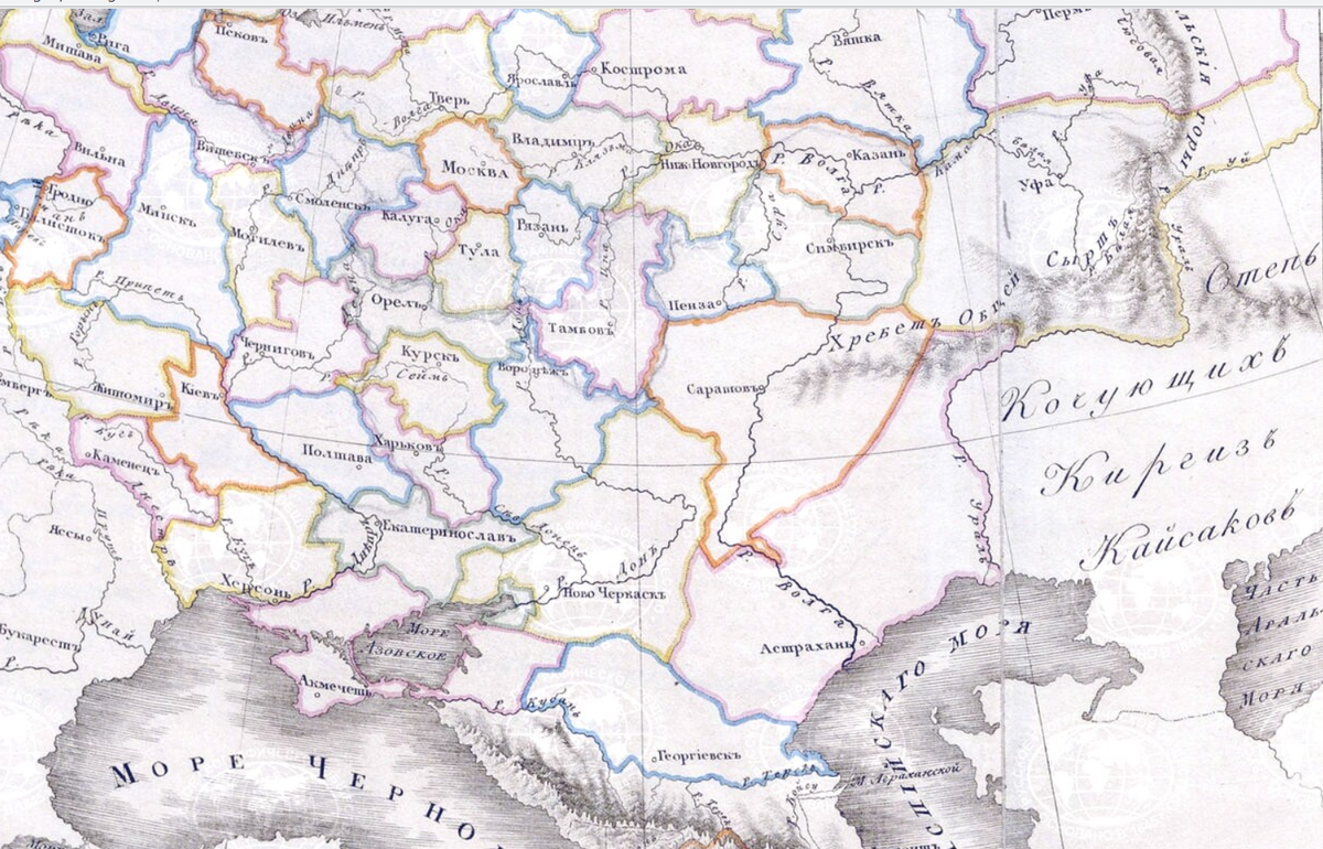 Карта 1720 года