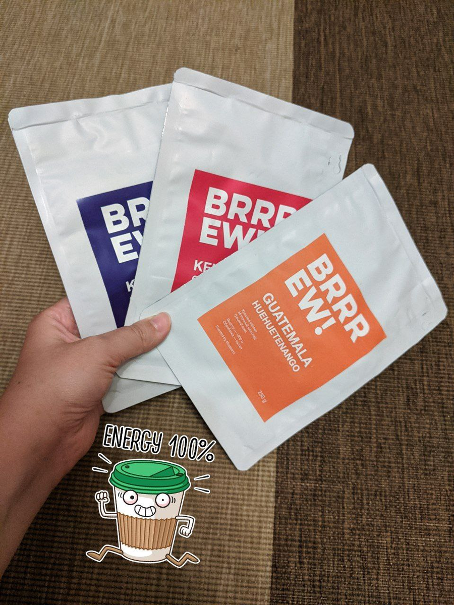 Все 3 упаковки от «BRRREW! Coffee».