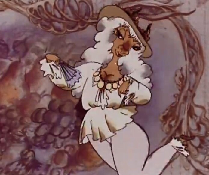 кадр из мультфильма "Королевский бутерброд", Союзмультфильм, 1985. Режиссёр и сценарист Андрей Хржановский, композитор Василий Шумов, текст читает Аркадий Райкин