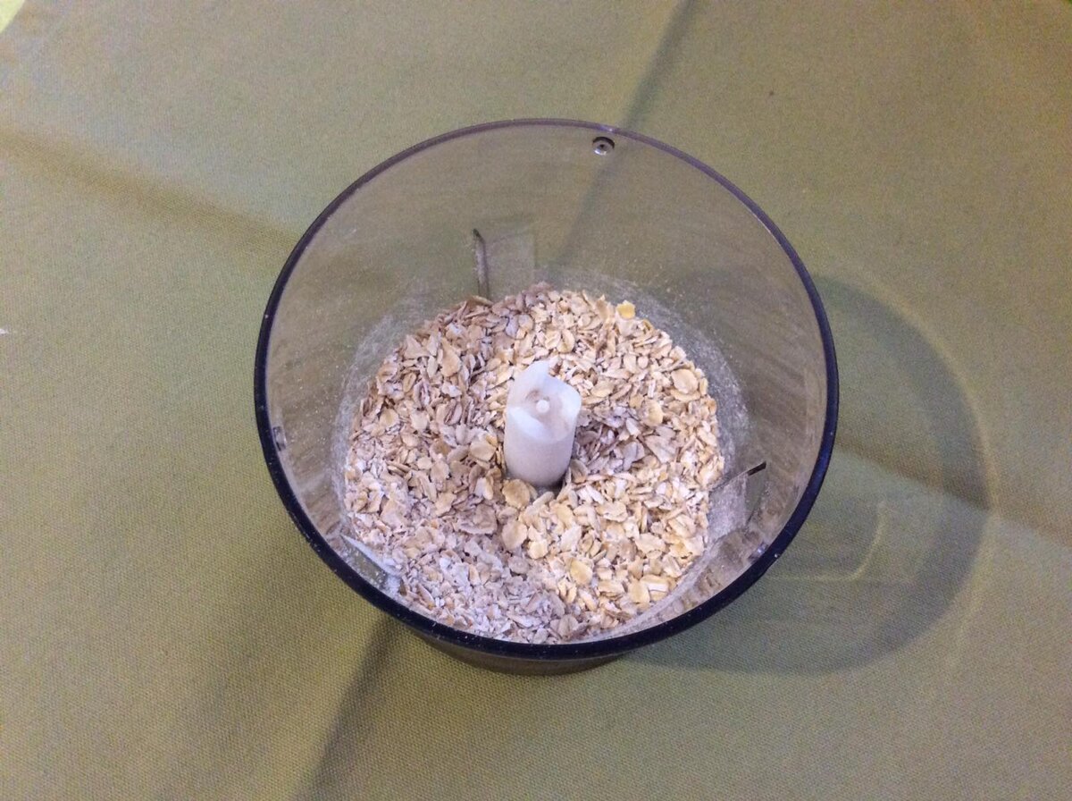 измельчённые овсяные хлопья