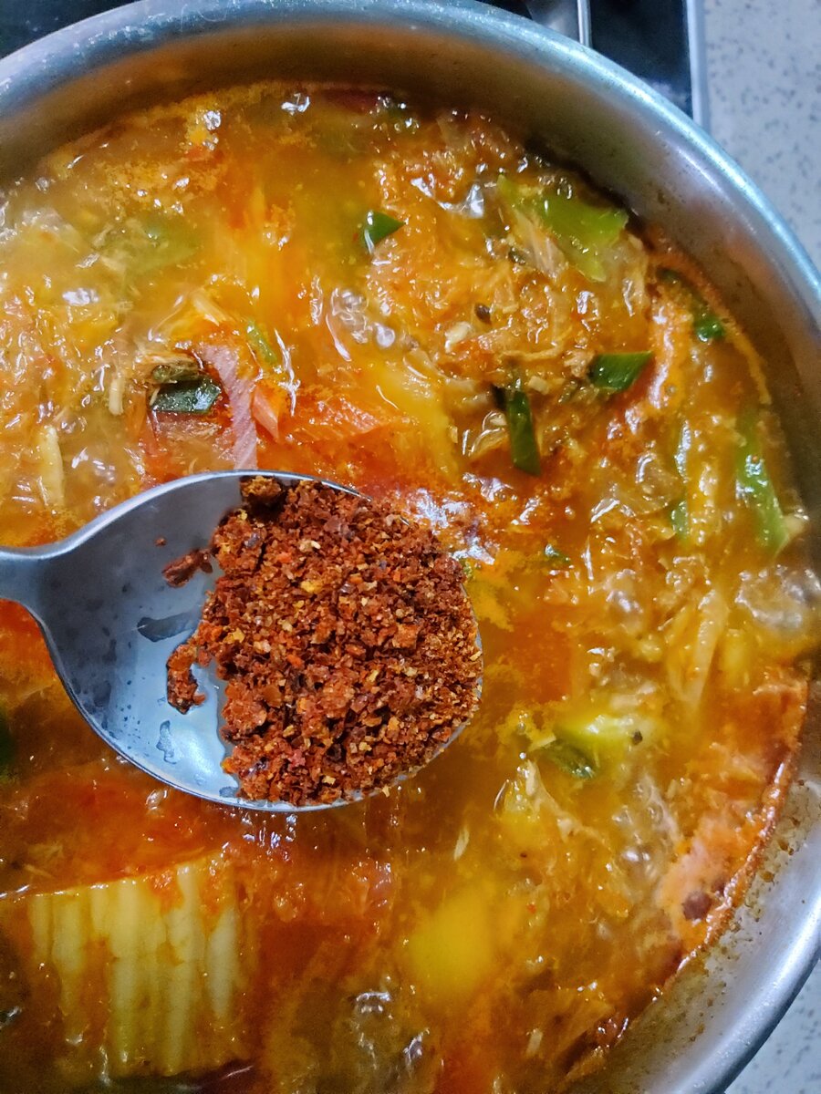 Кимчи чиге с тунцом ☆Корейский острый суп ☆ 참치김치찌개☆ | Немного здесь,  немного там | Дзен