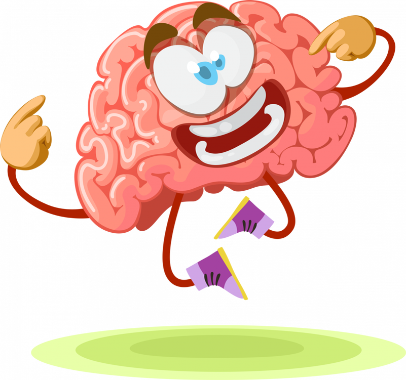 Веселый мозг. Мозг смешной рисунок. Мозги мультяшные. Смешной мозг.
