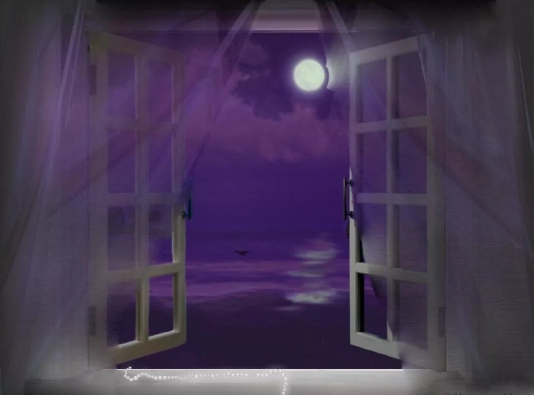 Луна стучит. Открытое окно ночью. Открытое окно. Луна в окне. Ночь окно Луна.