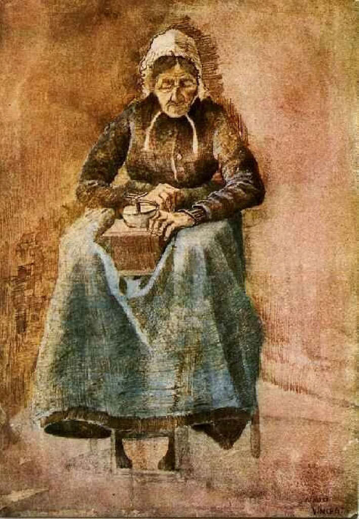 "Женщина, мелющая кофе" Ван Гог. Источник фото: vangogen.ru