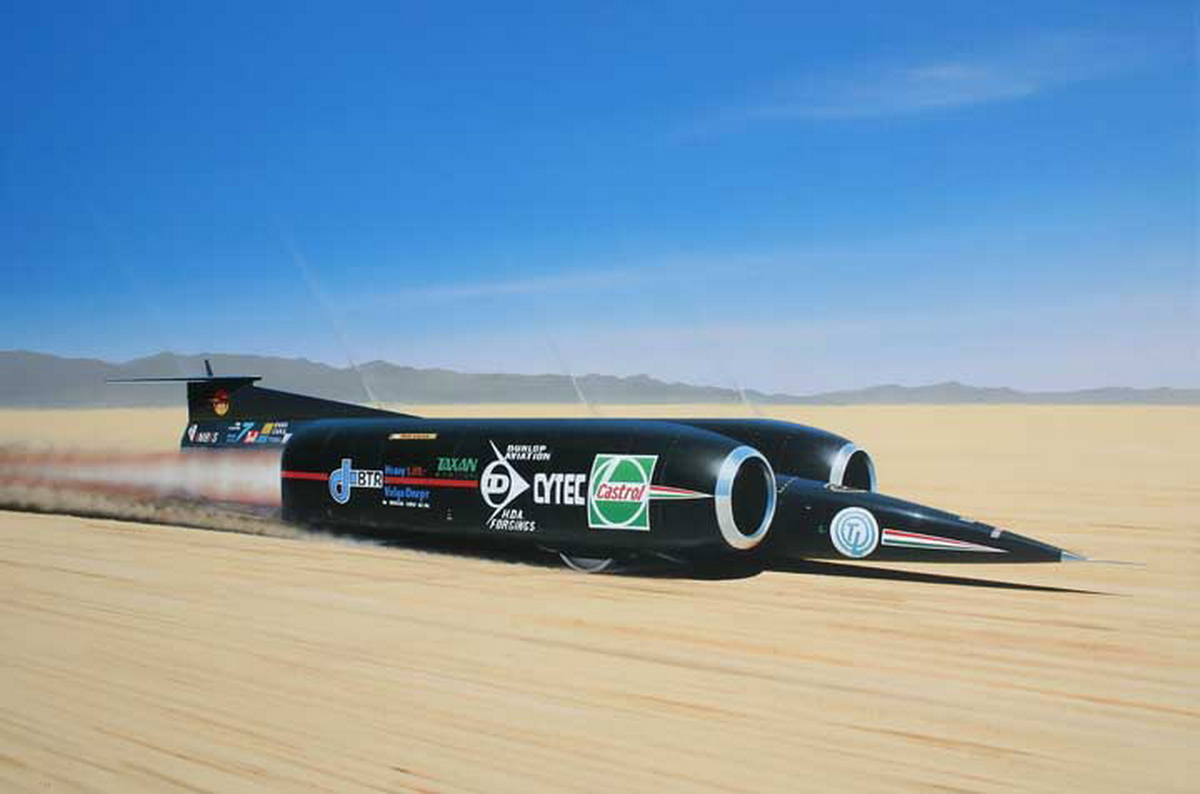 Какую скорость достигает. Thrust SSC (1228 км/ч ).. Реактивный автомобиль Thrust SSC. Ракетный автомобиль Thrust SSC 1228 км/ч. Thrust SSC англичанином Энди Грином
