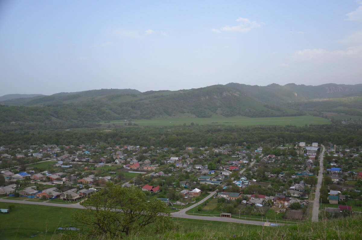 Поселок с высоты птичьего полета.