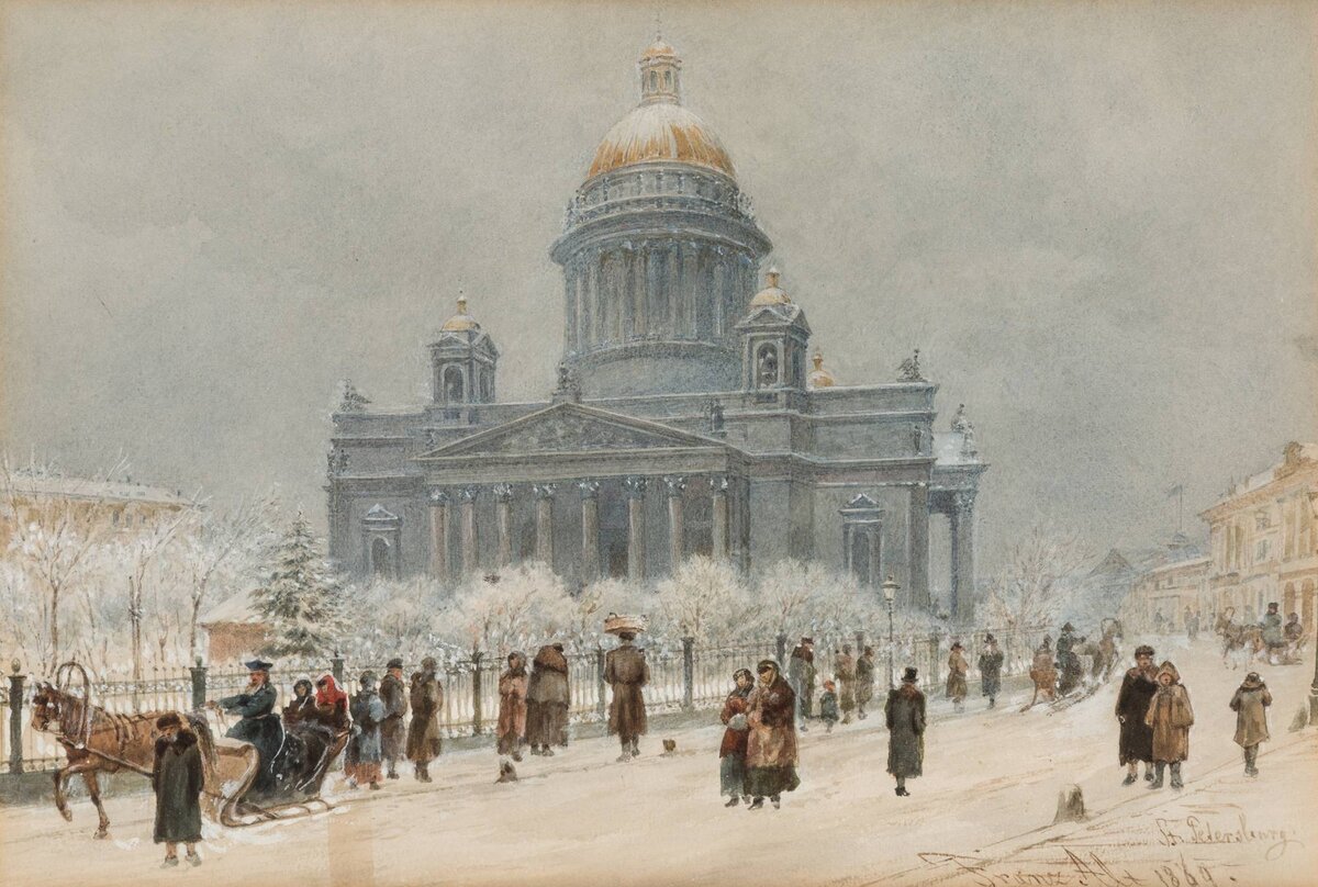 Исаакиевский собор в 19 веке