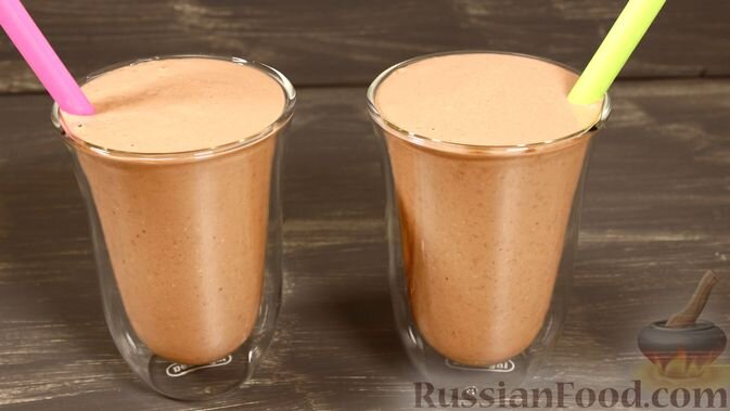 арахис, банан, йогурт натуральный, хлопья овсяные, какао-порошок