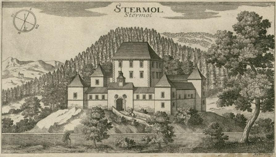  Замок Стрмол на старой гравюре (фото с сайта brdo.si )