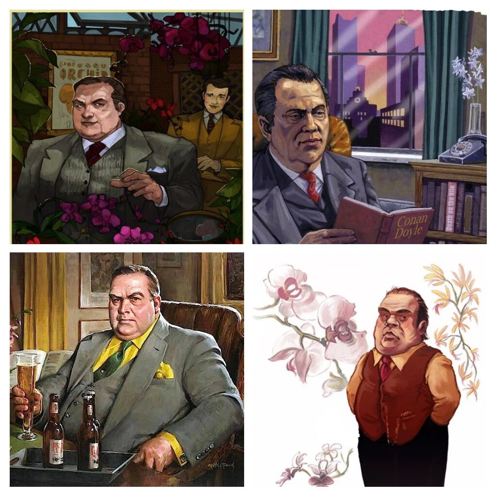 Многообразые образы Ниро Вульфа, созданные художниками