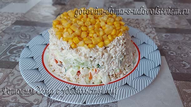 салат Савраска с овсяными хлопьями