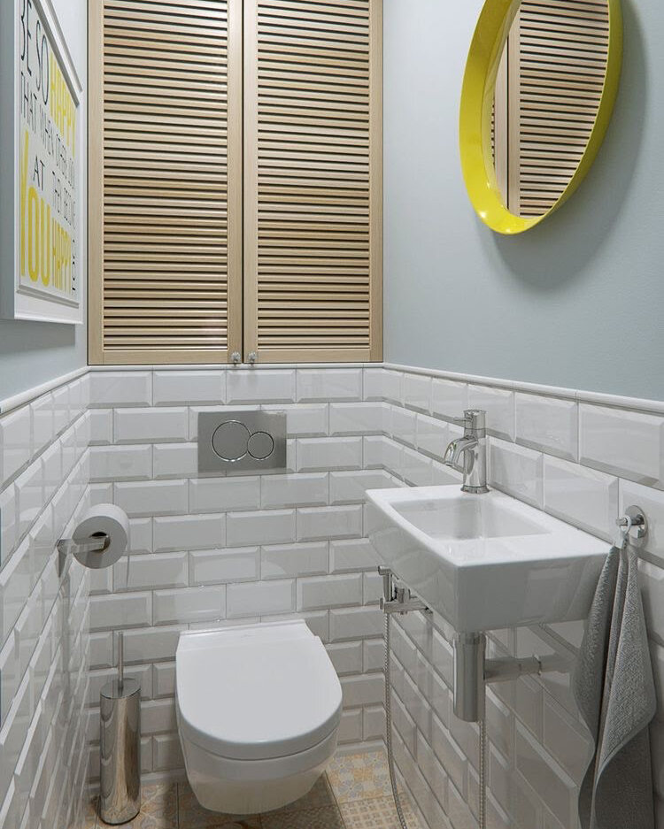 Дизайн ванных комнат в брежневках (60 фото)