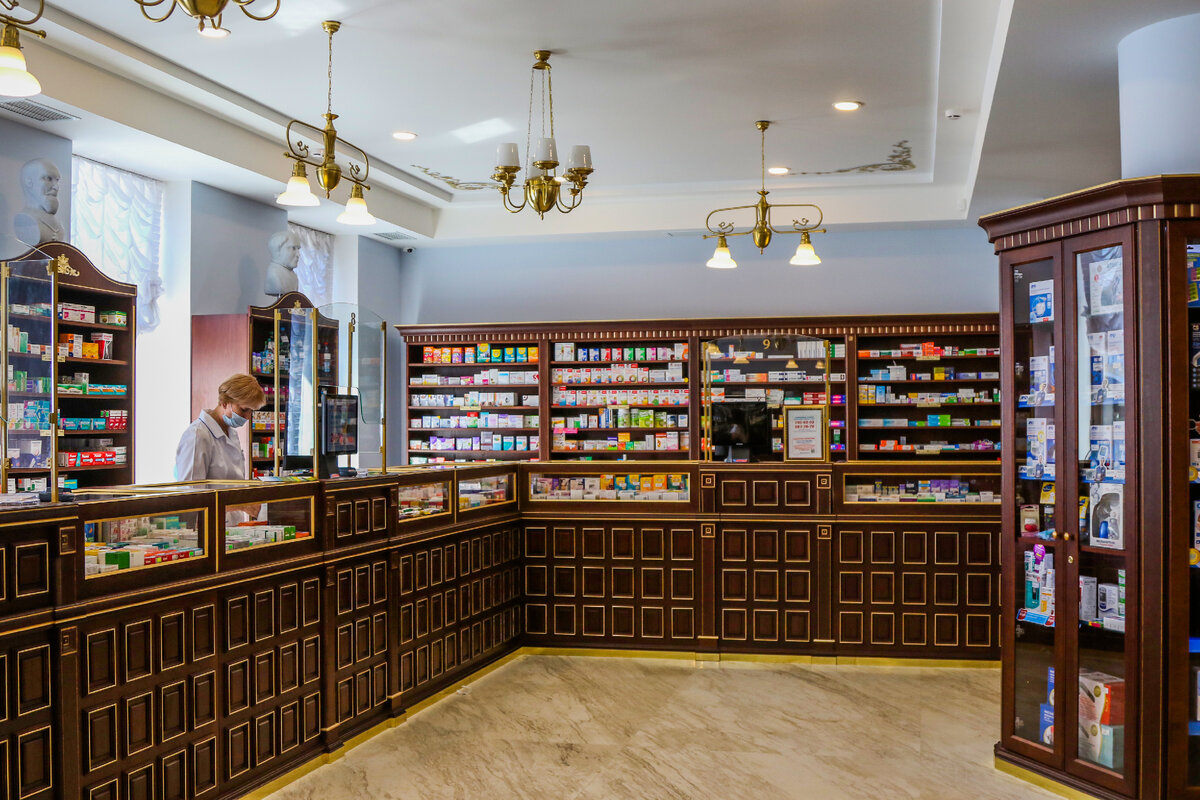 Интерьер аптеки. Фото автора 