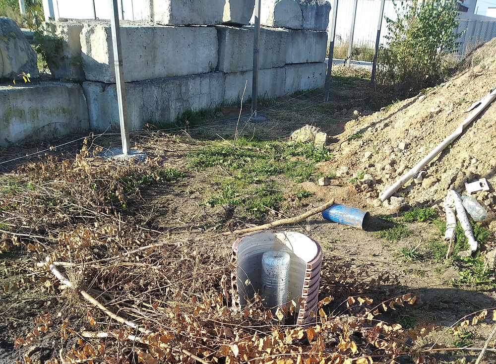 60 метровая пластиковая скважина в деревне Акиньшино