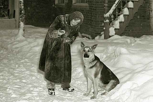 Любовь Орлова на подмосковной даче. 1955 год. Фото: РИА Новости / В. Малышев