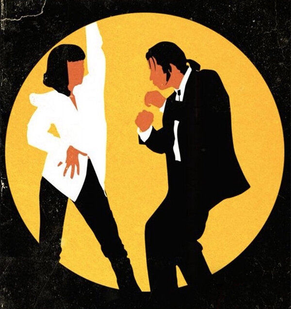 Криминальное чтиво ( Pulp Fiction) - постер 1994 года