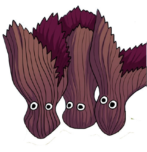 Версия эдиакарца Ernietta из комикса Precambrian Fun (c) NEYRYS