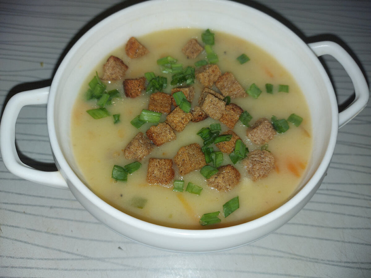 Обалденный сливочный,сырный суп-пюре с шампиньонами