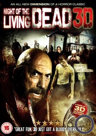 Постер к фильму-патриарху Night of the Living Dead. Позже он даже удостоился 3D-версии. Источник - https://upload.wikimedia.org/wikipedia/ru/f/ff/Night_of_the_Living_Dead_3d.jpg 