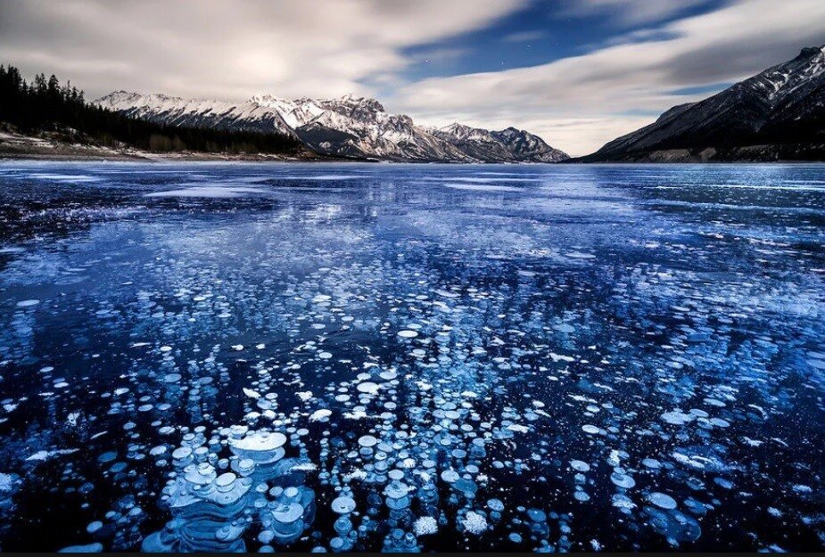 Застывшие метановые пузыри  
