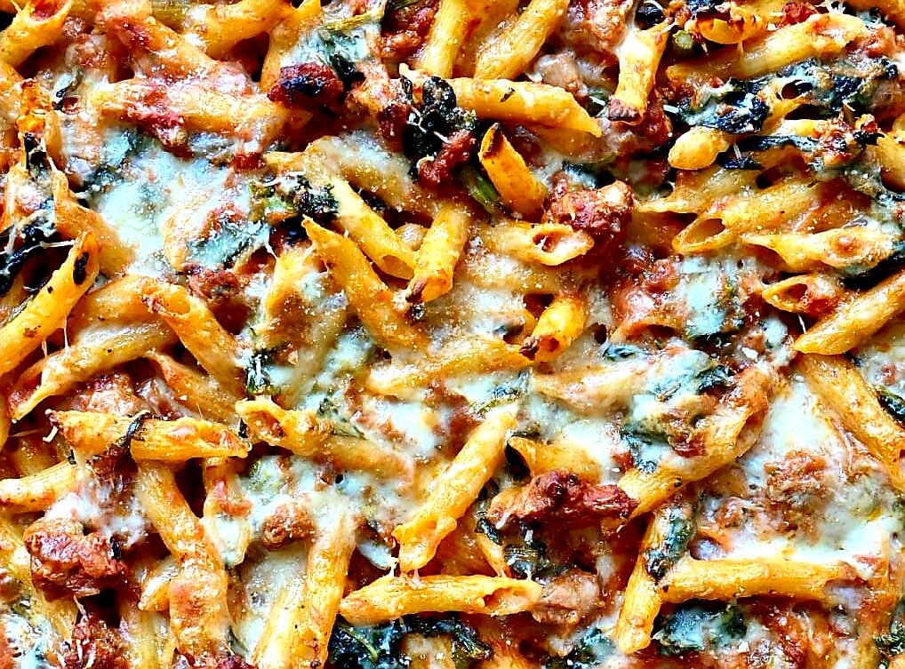 Пирог с макаронами