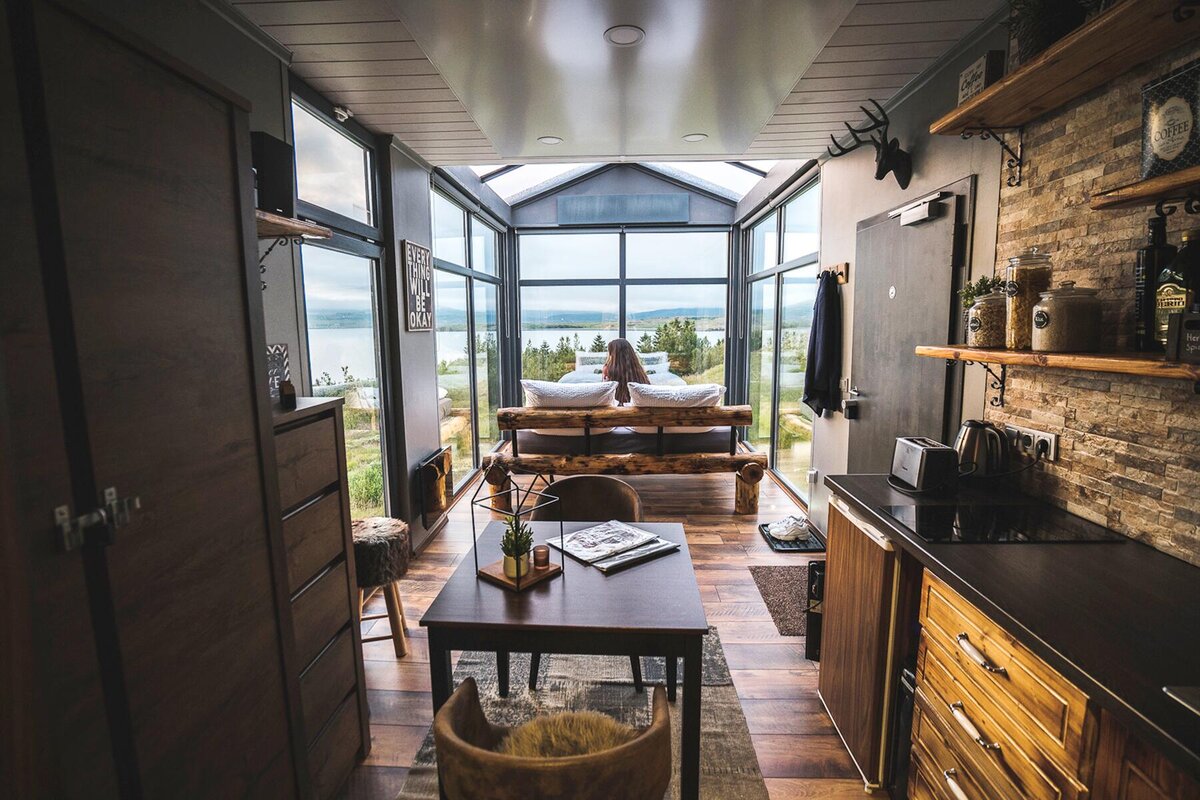 Отель Бунгало на острове Мансхаузен в Северной Норвегии